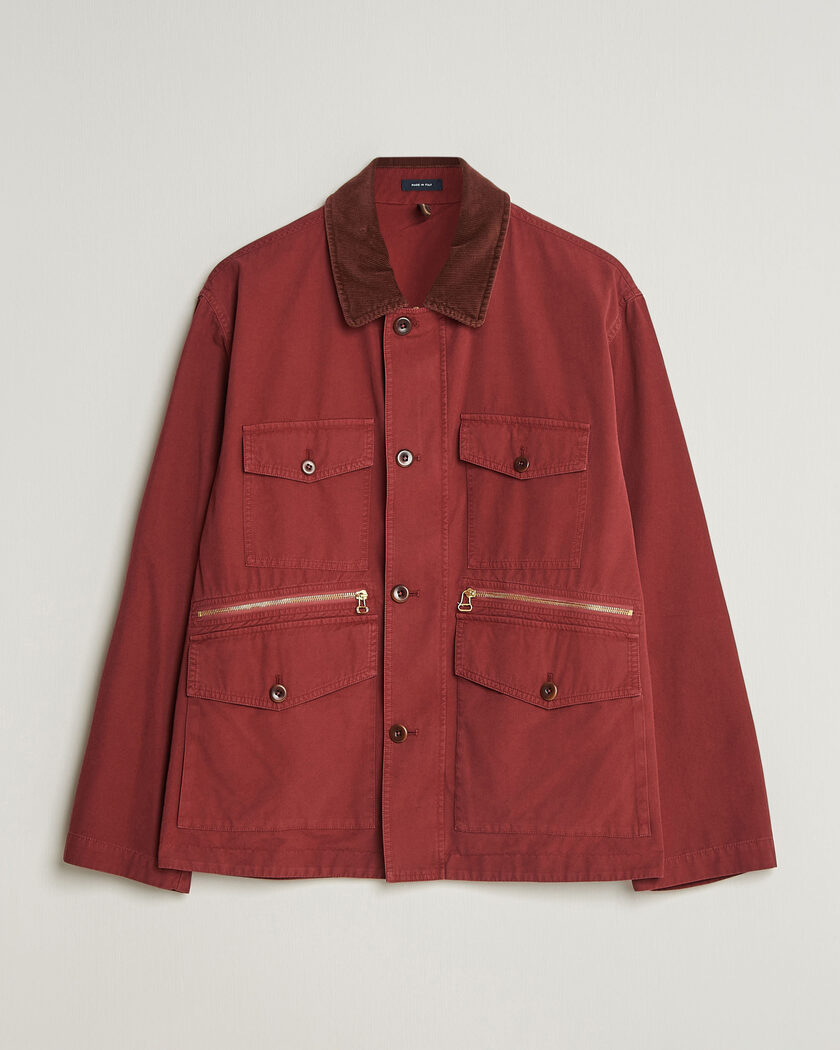 Drake's Hiking Jacket Washed Red – Rot