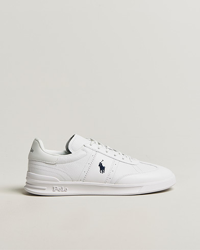 Polo Ralph Lauren Aera Grained Leather Sneakers White/Navy – Weiß