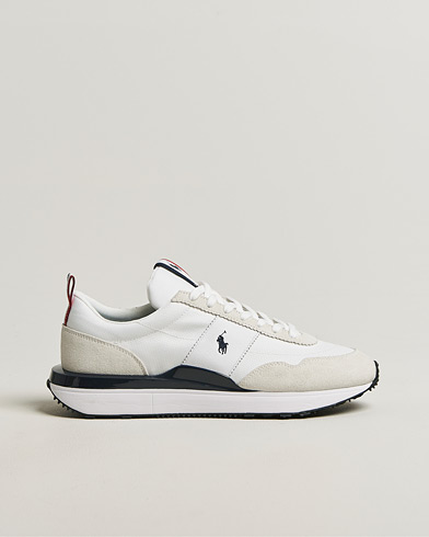 Polo Ralph Lauren Train 89 Suede Sneakers White/Navy/Red – Weiß