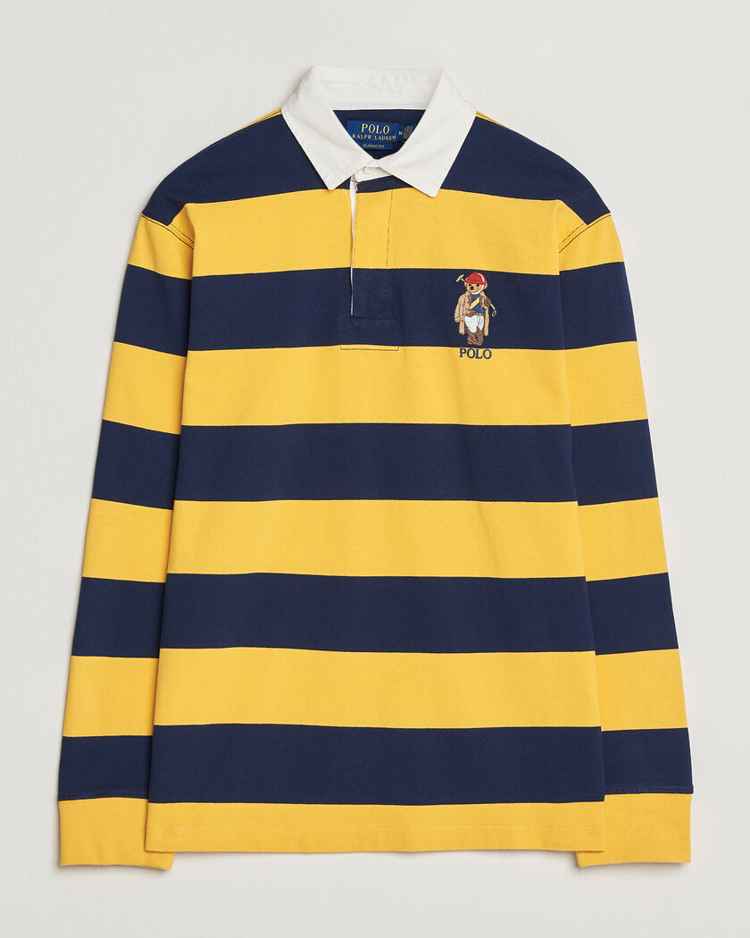 Polo Ralph Lauren Jersey Striped Rugger Newport Navy/Gold – Mehrfarbig