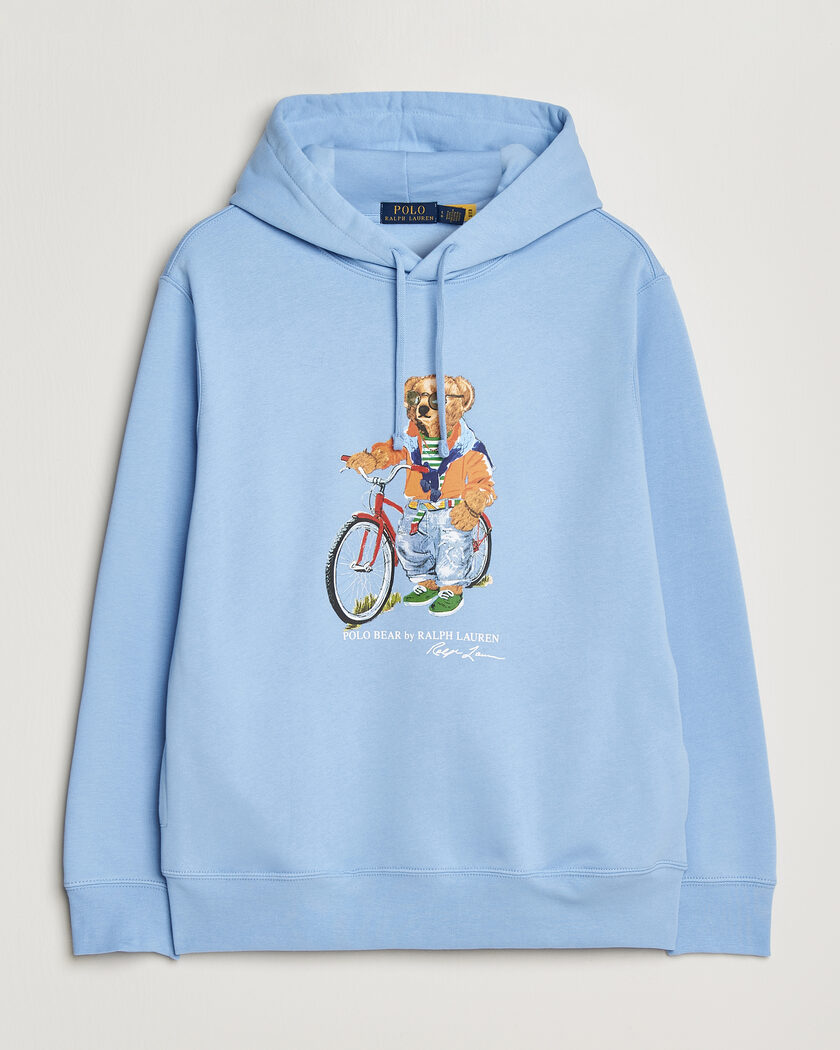 Polo Ralph Lauren Fleece Bear Hoodie Austin Blue – Blau