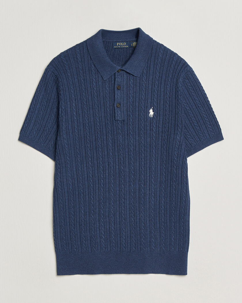 Polo Ralph Lauren Cotton Polo Rustic Navy Heather – Blau