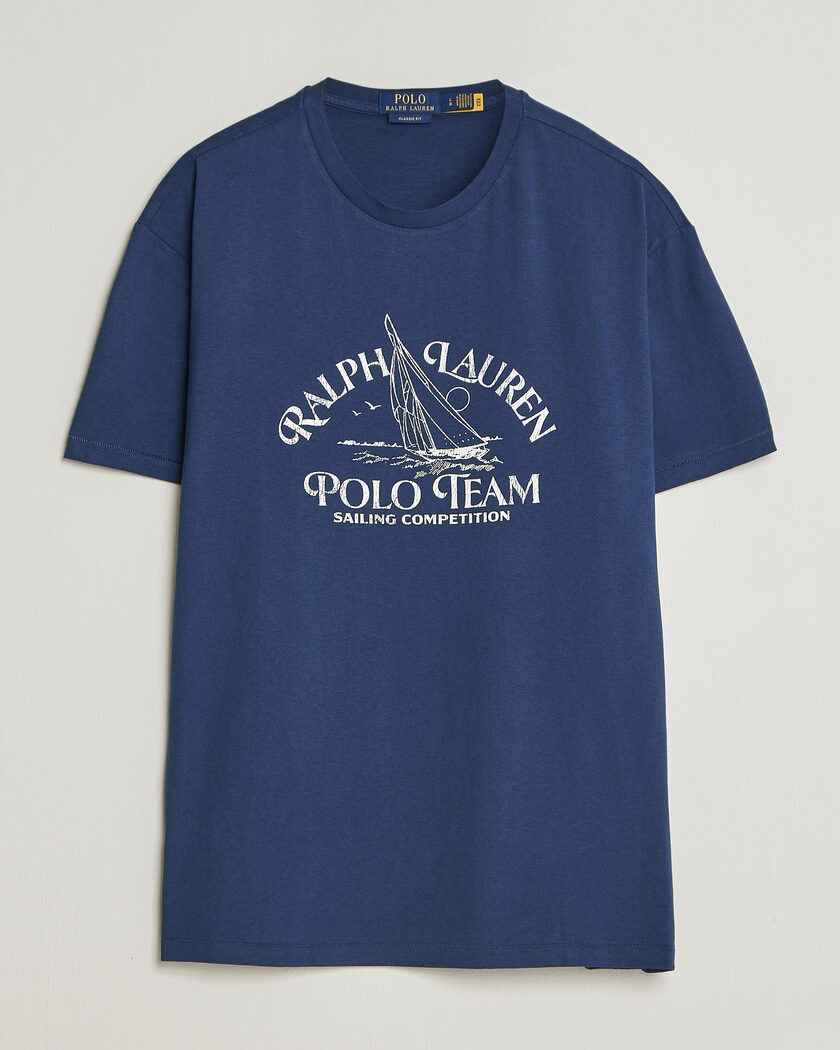 Polo Ralph Lauren Ralph's Beach Club Printed Tee Dark Cobalt – Blau
