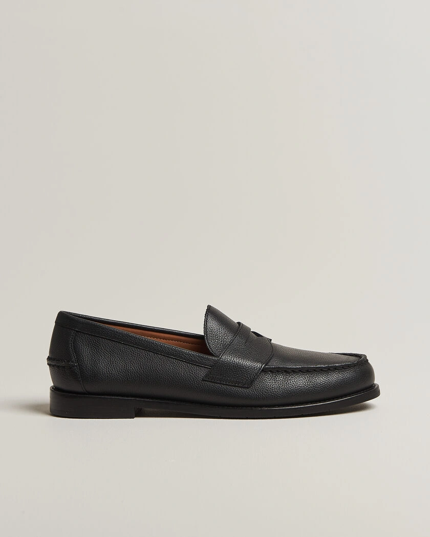 Polo Ralph Lauren Alston Penny Loafer Black Pebble Calf – Schwarz