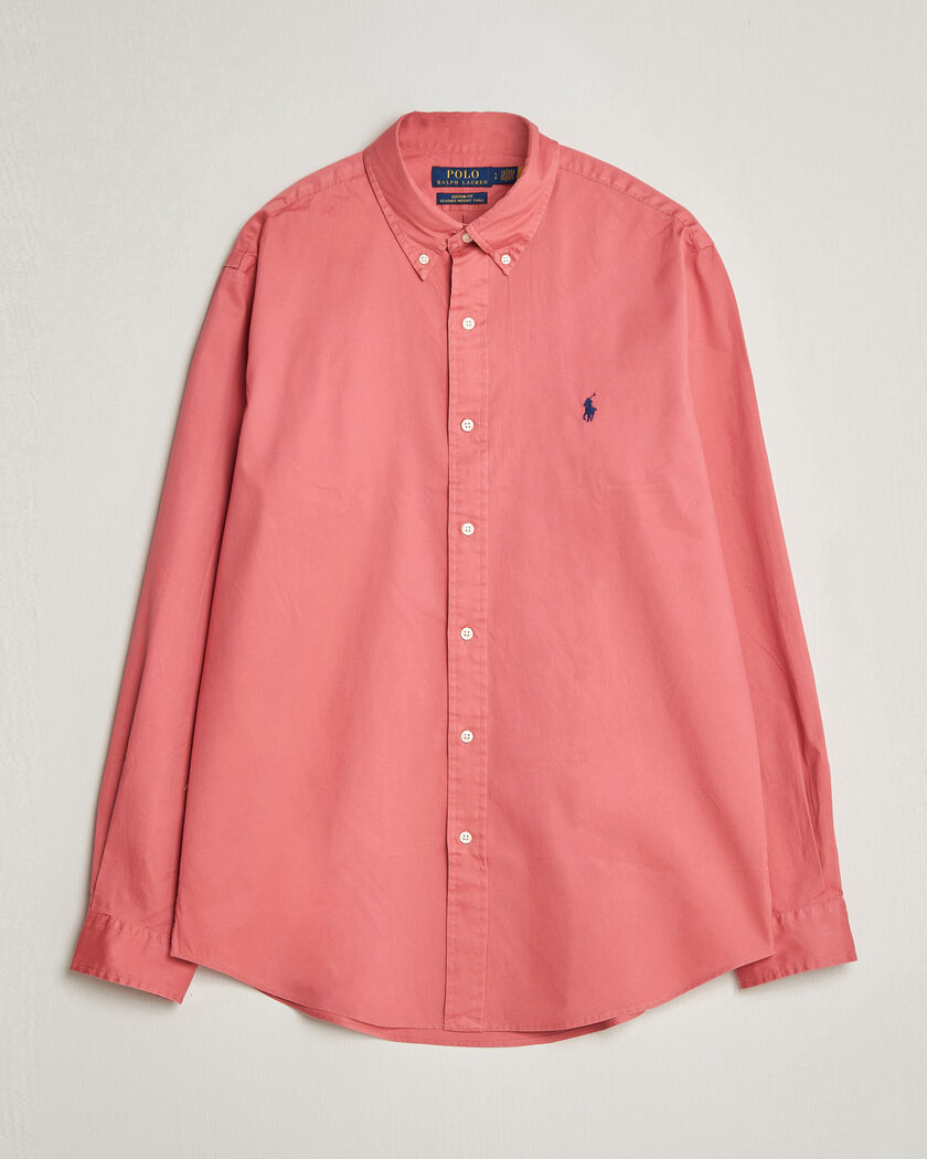 Polo Ralph Lauren Custom Fit Garment Twill Shirt Adirondack Berry – Rot