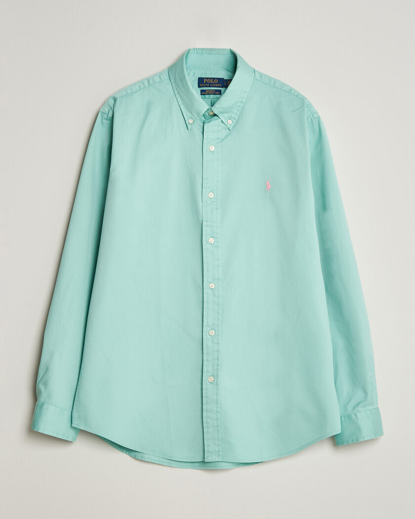 Polo Ralph Lauren Custom Fit Garment Twill Shirt Celadon – Grün