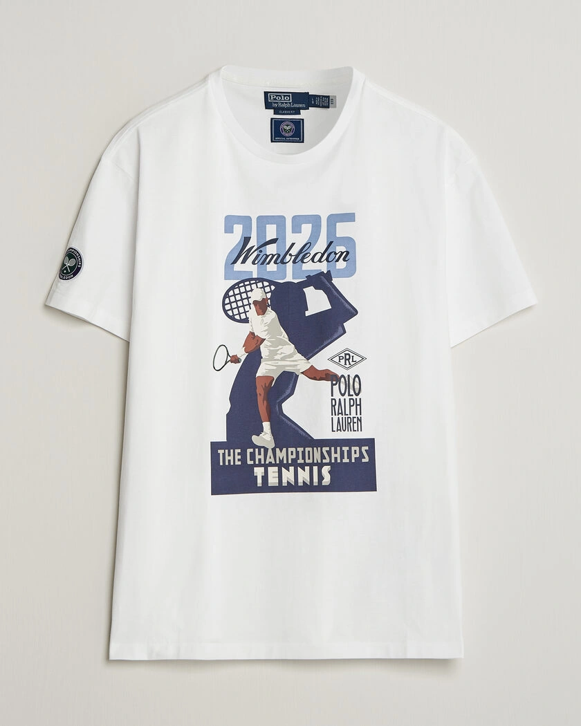 Polo Ralph Lauren Printed Championship Tee White – Weiß