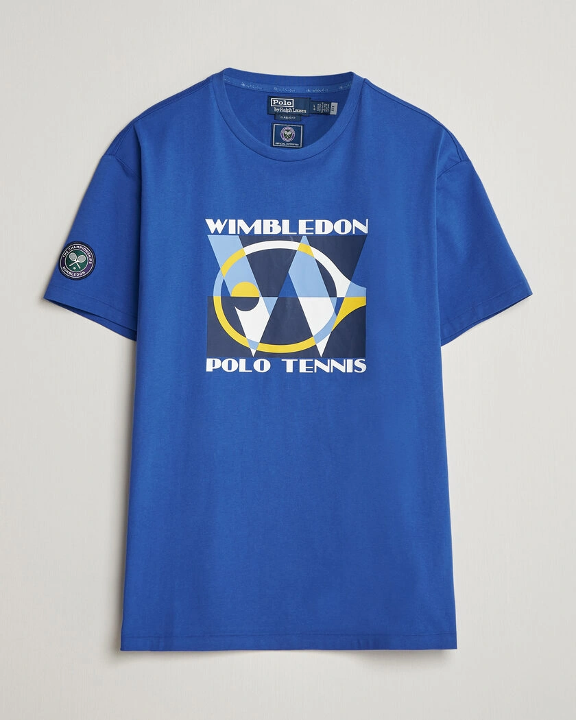 Polo Ralph Lauren Printed Championship Tee Collegiate Blue – Blau