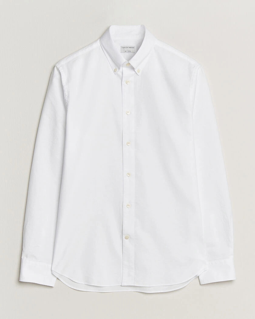 Tiger of Sweden Bjorn Oxford Shirt Pure White – Weiß