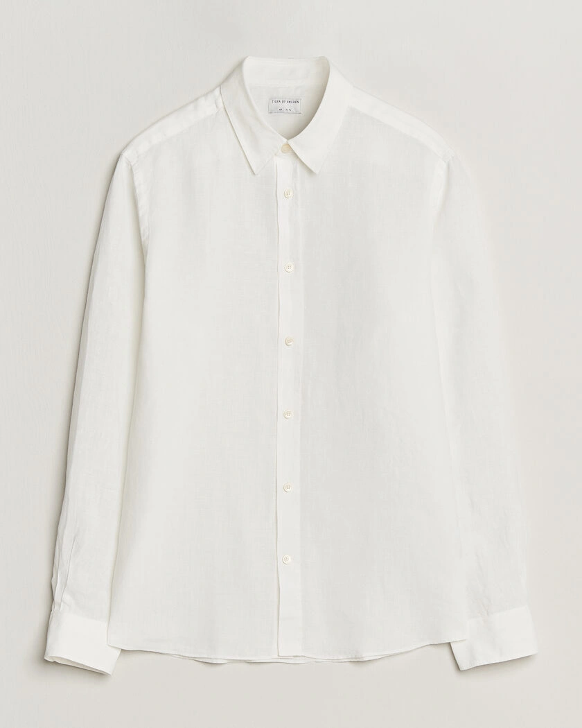Tiger of Sweden Spenser Linen Shirt Off White – Weiß