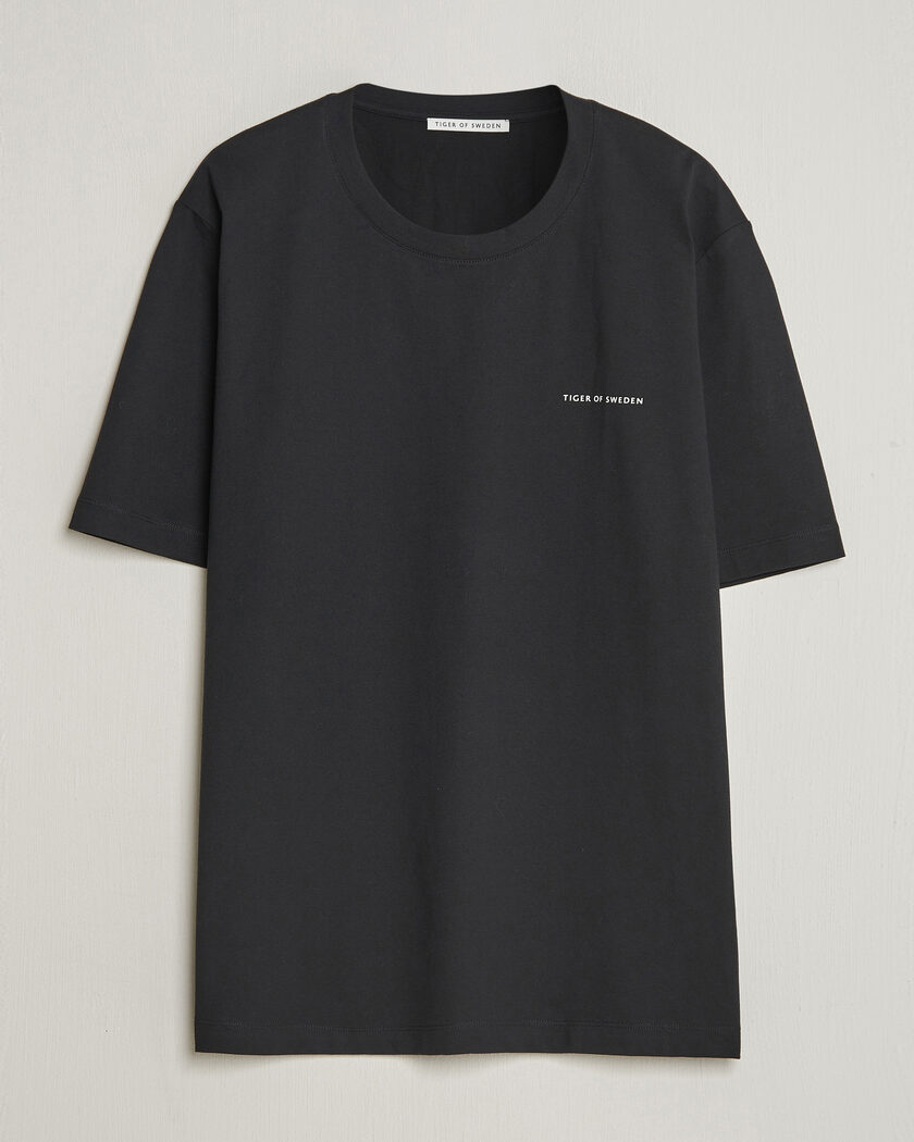 Tiger of Sweden Pro Cotton Logo T-Shirt Black – Schwarz