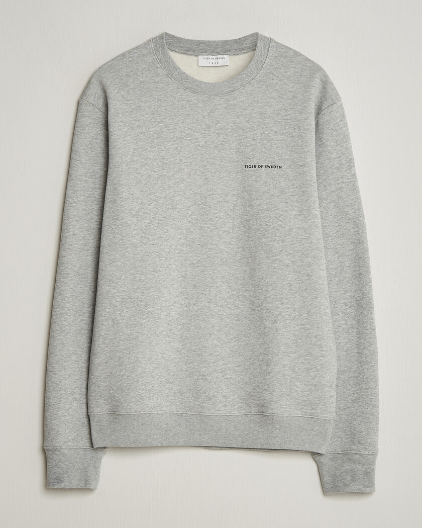Tiger of Sweden Emerson Crew Neck Sweatshirt Grey Melange – Grau