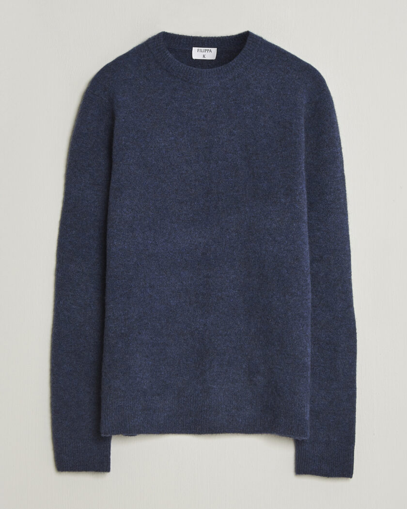 Filippa K Yak Knitted Sweater Night Teal – Blau