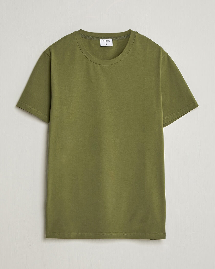 Filippa K Soft Lycra T-Shirt Laurel Green – Grün