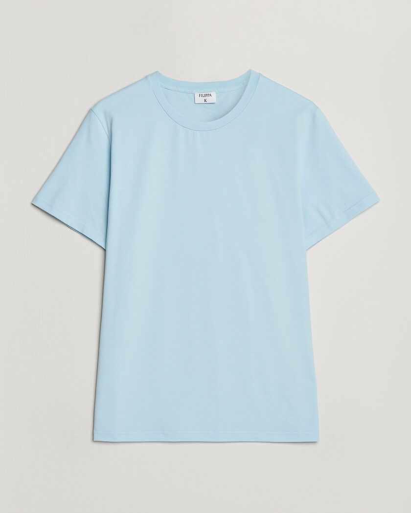 Filippa K Soft Lycra T-Shirt Frost Blue – Blau