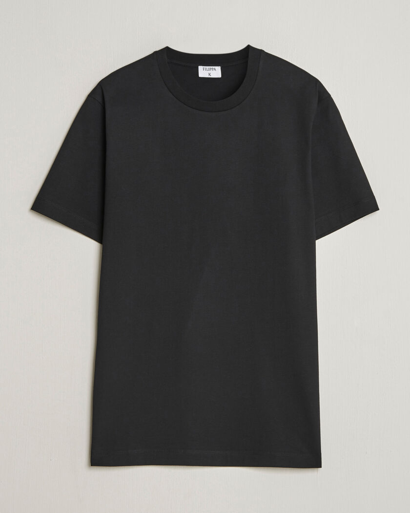 Filippa K Filip Crew Neck T-Shirt Black – Schwarz