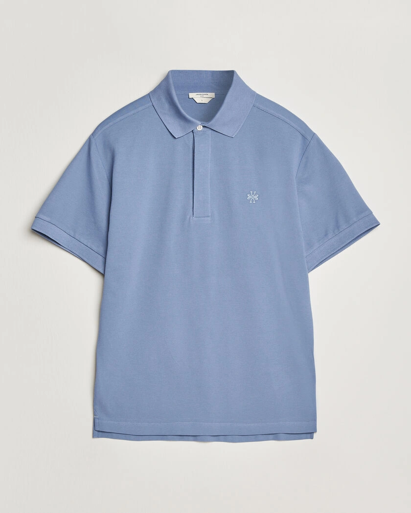 Jacob Cohën Cotton Polo Piquet Aviation – Blau