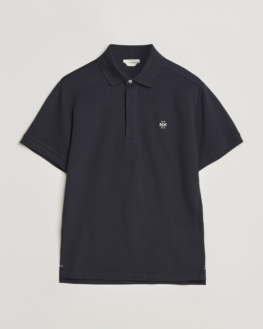 Jacob Cohën Cotton Polo Piquet Navy Blue – Blau