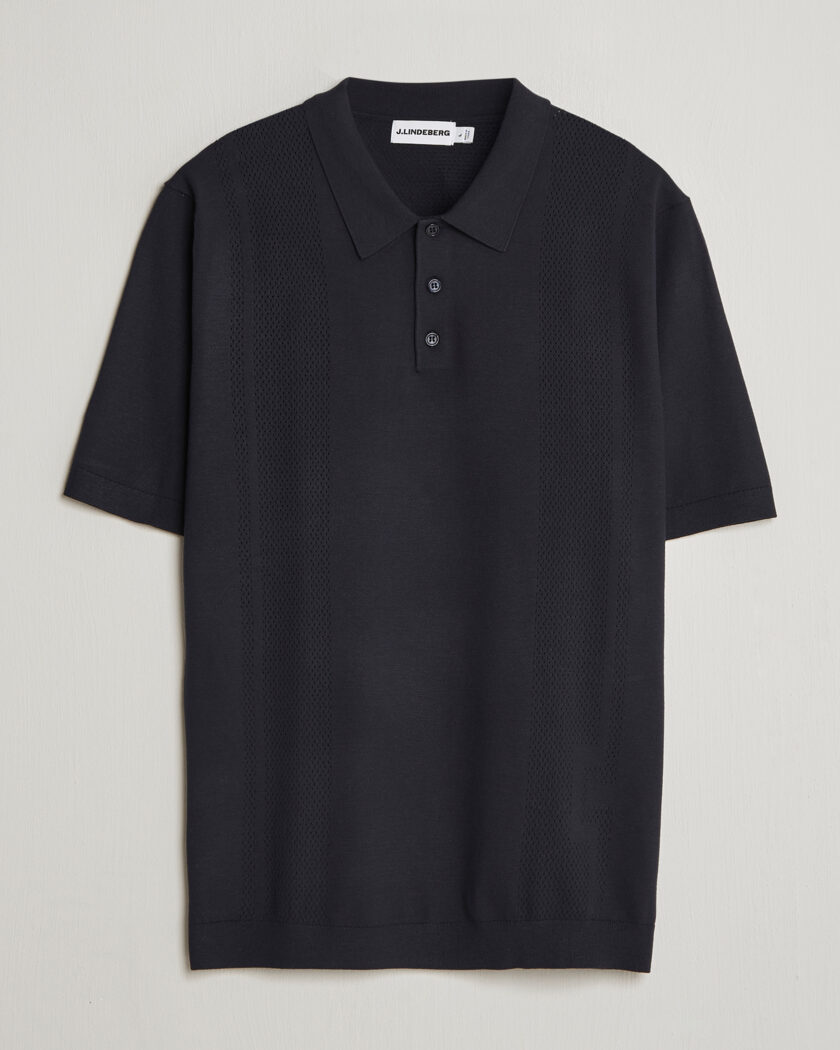 J.Lindeberg Reymond Knit Polo JL Navy – Blau