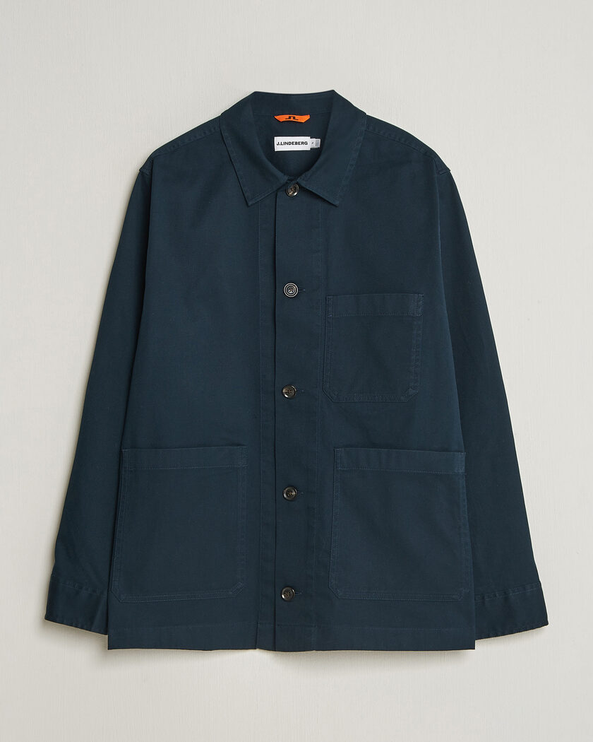 J.Lindeberg Easton Cotton Overshirt JL Navy – Blau