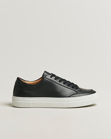 J.Lindeberg Art Signature Leather Sneaker Black – Schwarz
