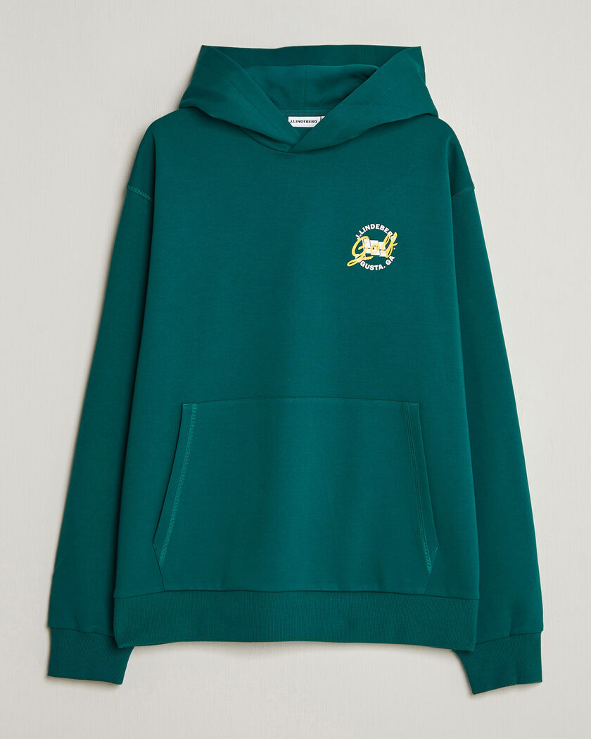 J.Lindeberg Club Masters Tour Hoodie Forest Biome – Grün