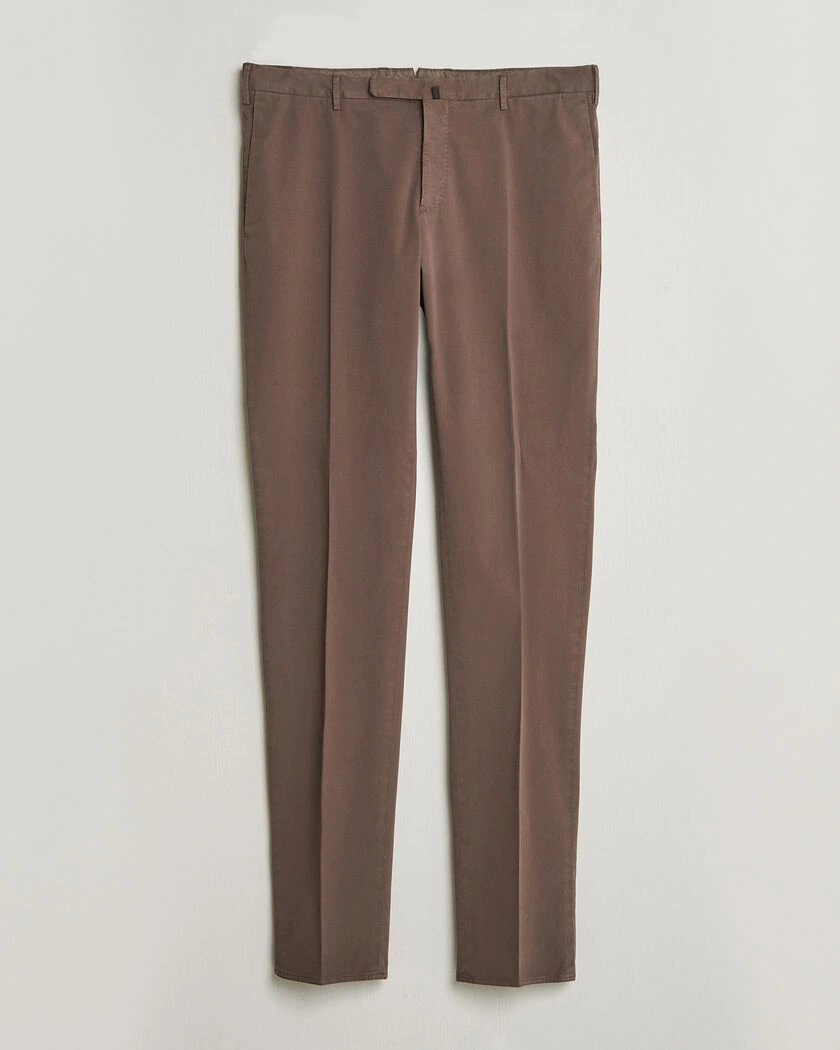 Incotex Slim Fit Comfort Chinos Dark Brown – Braun