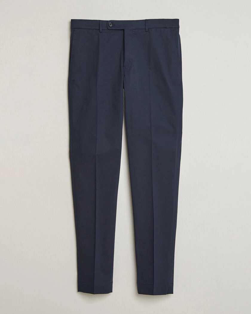 Incotex Regular Fit Flexgab Cotton Chinos Navy – Blau