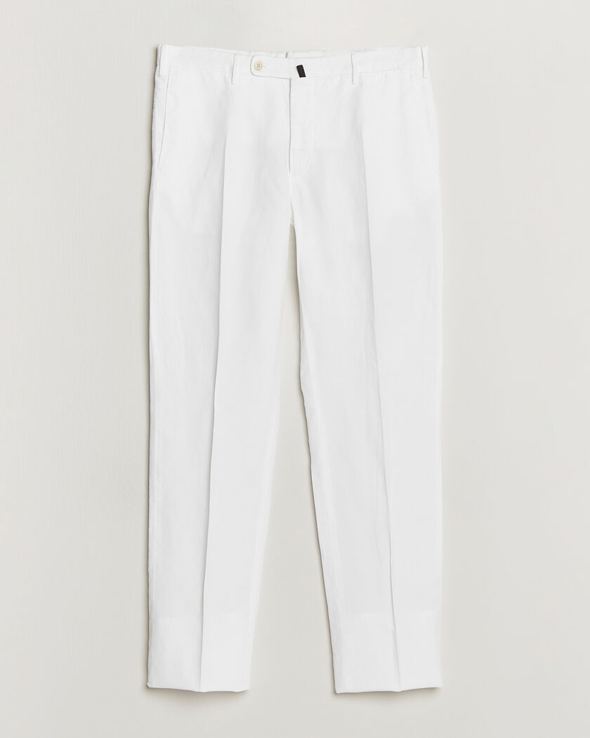 Incotex Regular Fit Chinolino Trousers White – Weiß