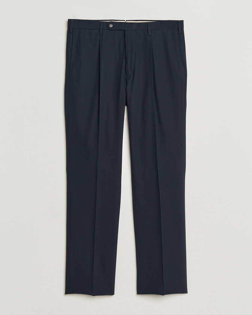 Incotex Ice Cotton Twill Pants Navy – Blau
