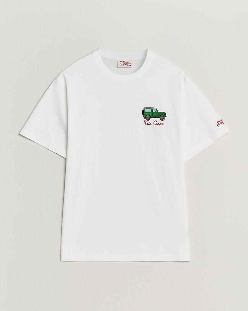 MC2 Saint Barth Printed Cotton T-Shirt Car Cervo – Weiß