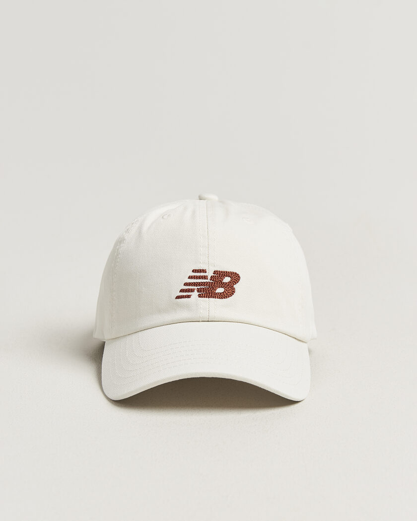 New Balance 6 Panel Logo Cap Sea Salt – Weiß