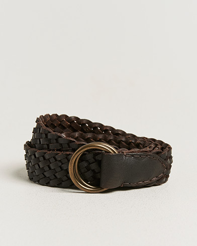 RRL Braided Belt Dark Brown – Braun