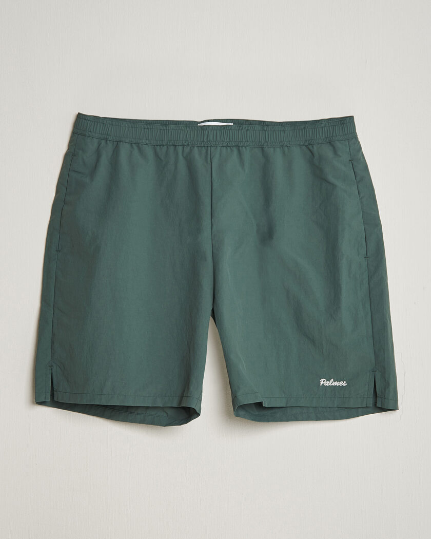 Palmes Stitch Tennis Shorts Dark Green – Grün