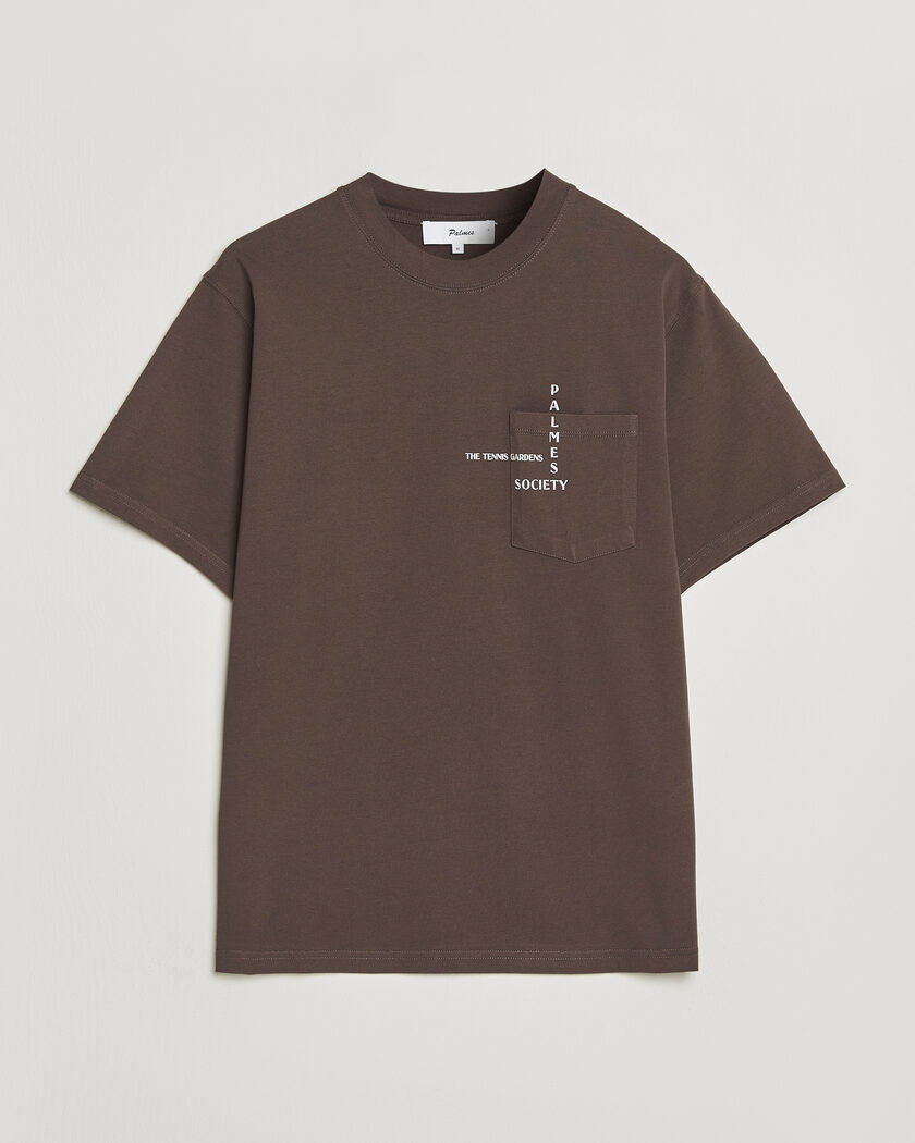 Palmes Ramus Pocket T-Shirt Brown – Braun