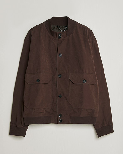 Palmes Waxed Cotton Jacket Brown – Braun