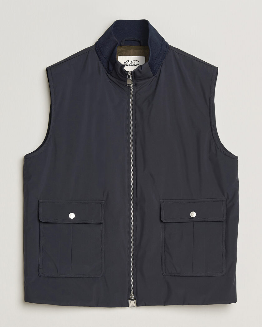 Valstar Nylon Zip Vest Navy – Blau