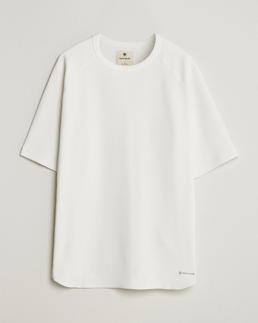 Snow Peak Dry Waffle T-Shirt Off White – Weiß