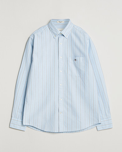 GANT Regluar Fit Clsasic Oxford Striped Shirt Sky Blue – Blau