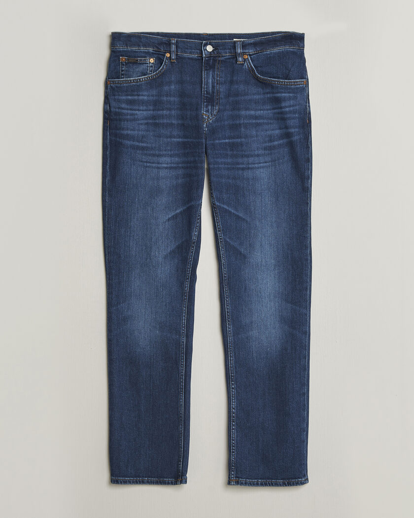 GANT Regular Fit Jeans Mid Blue Worn In – Blau