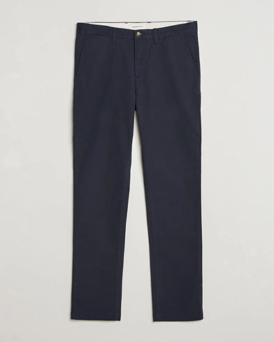 GANT Slim Fit Chinos Evening Blue – Blau
