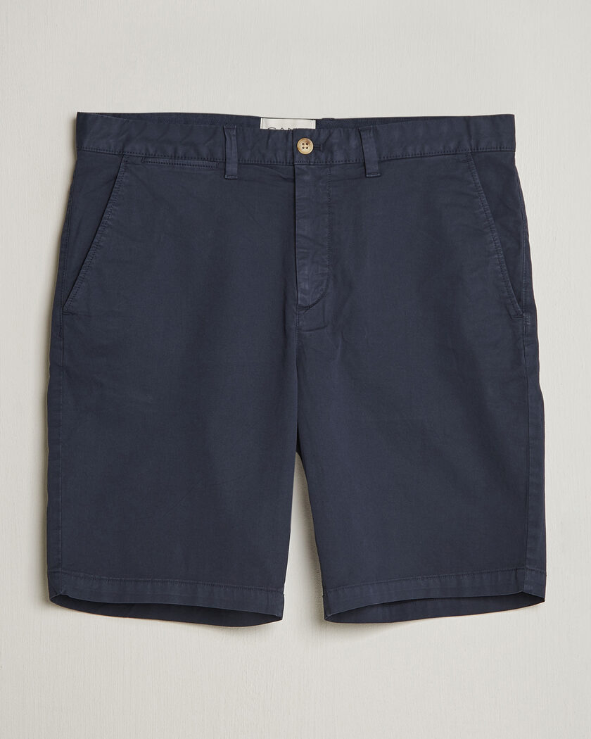 GANT Regular Sunfaded Shorts Evening Blue – Blau