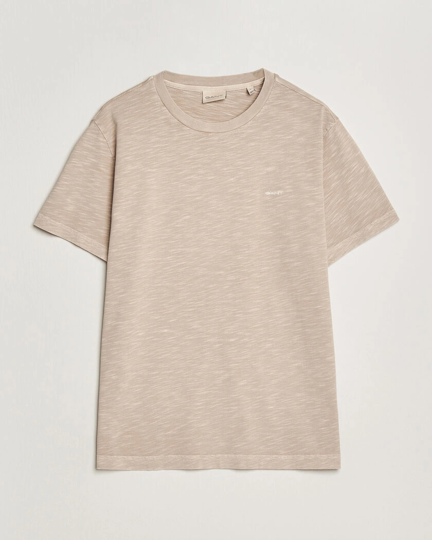 Gant Washed Slub T-Shirt Oat Beige – Beige