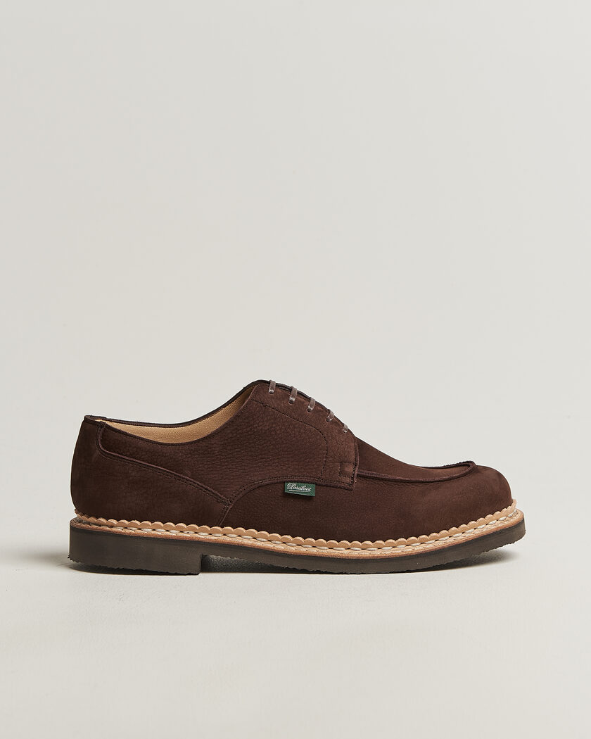Paraboot Chambord Derby Chocolate Nubuck – Braun
