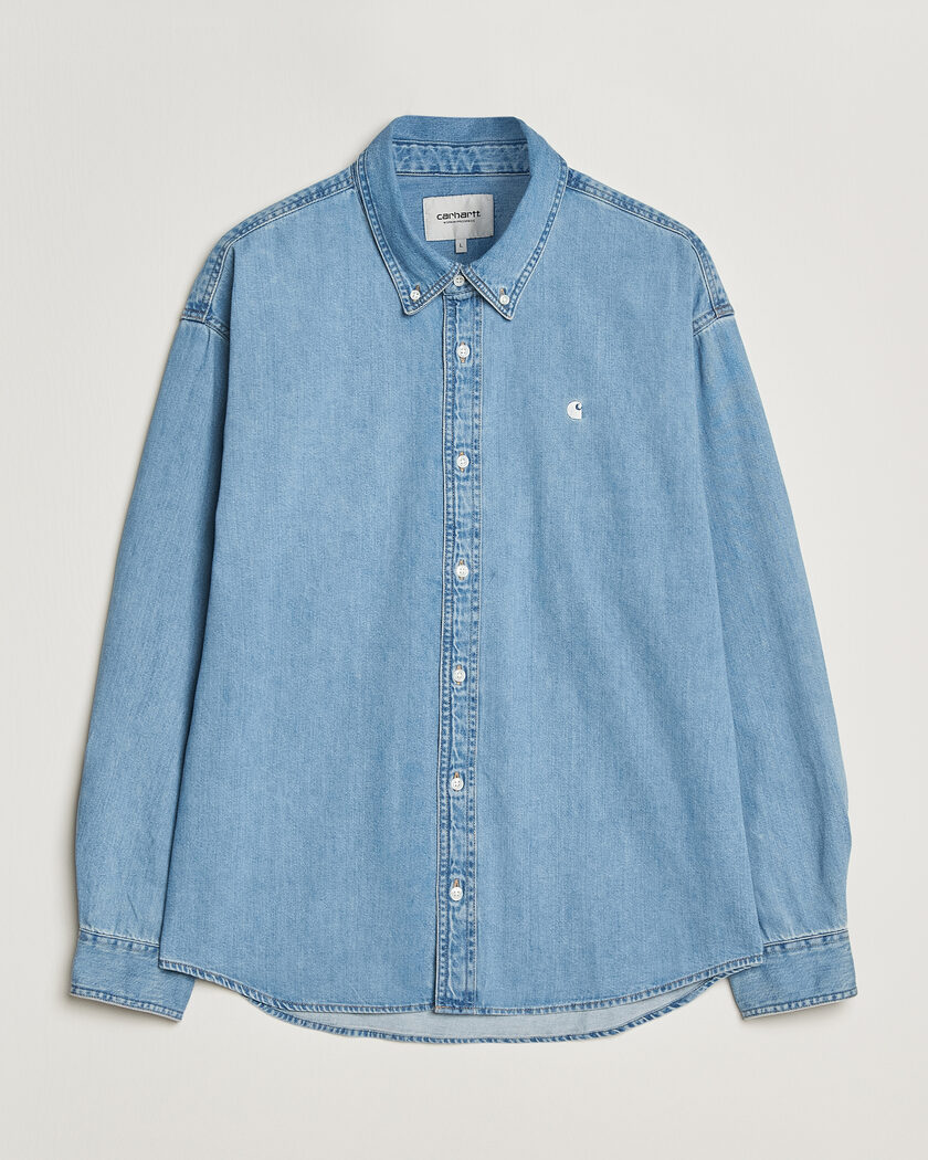 Carhartt WIP Lucas Denim Shirt Blue Bleached – Blau
