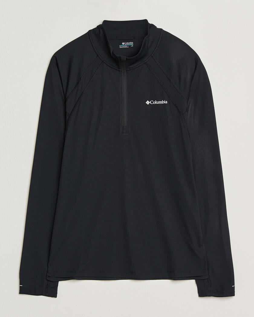 Columbia Stealth Spring Half-Zip T-Shirt Black – Schwarz