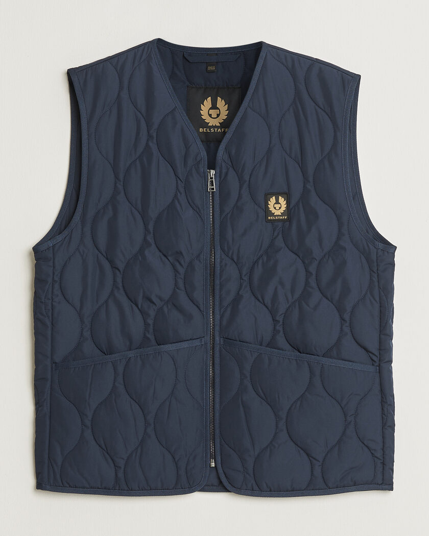Belstaff Base Gilet Dark Ink – Blau