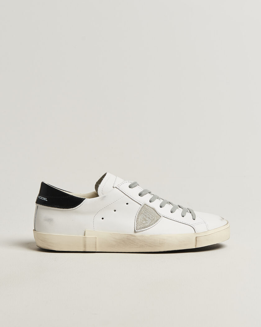 Philippe Model PRSX Low Top Canvas Mix Sneaker White/Black – Weiß