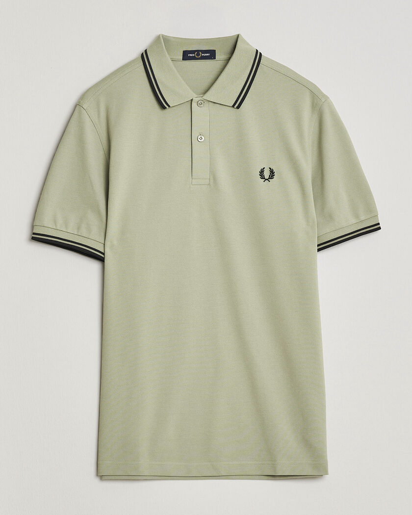 Fred Perry Twin Tipped Polo Shirt Seagrass Green – Grün