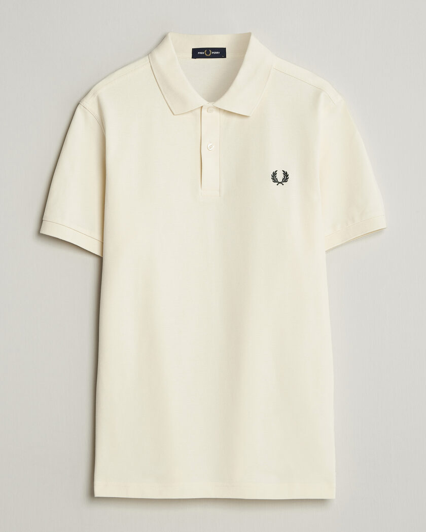 Fred Perry Plain Polo Ecru – Weiß
